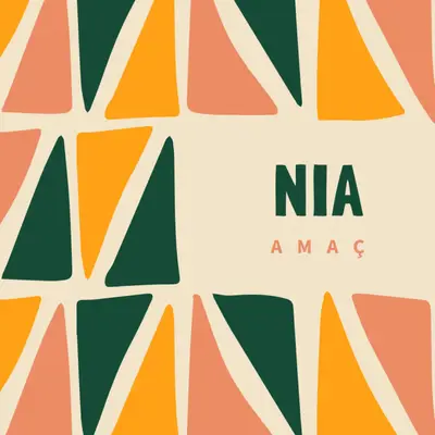 Nia'nın Kwanzaa ilkesi orange whimsical-color-block