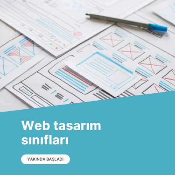 Web tasarım sınıfları blue modern-simple