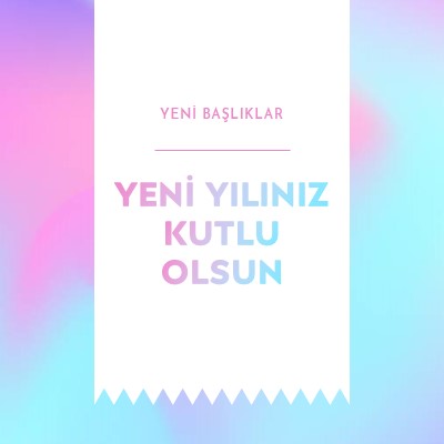 Yeni yıl, yeni başlangıçlar blue modern-bold