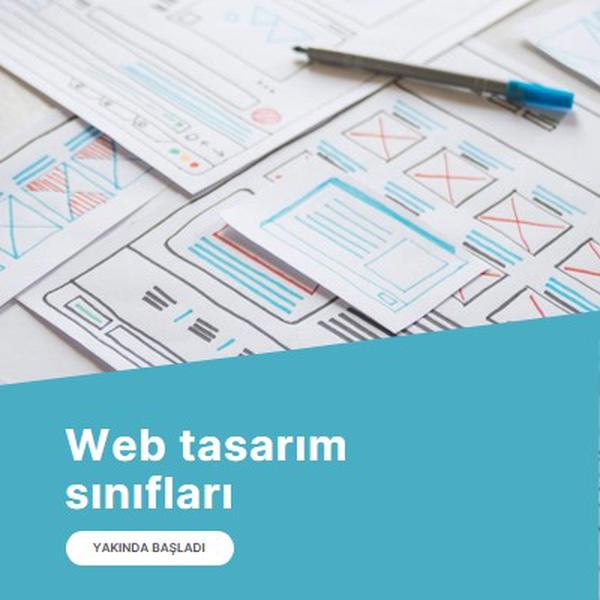 Web tasarım sınıfları blue modern-simple