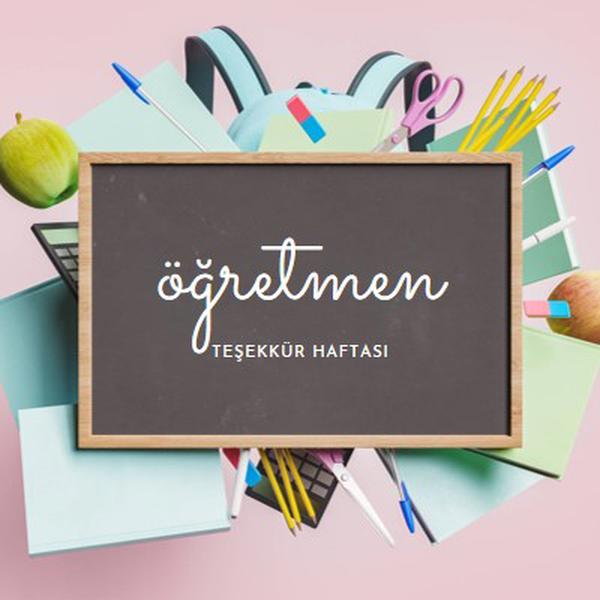 Öğretmenleri takdir etme pink modern-simple