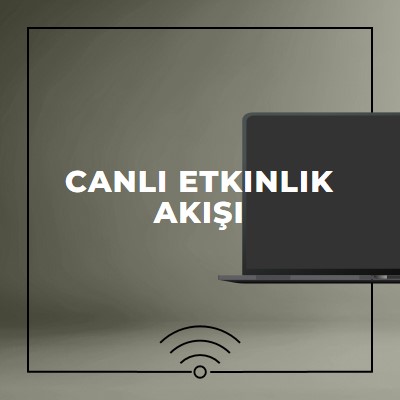 Canlı etkinlik akışı gray modern-bold