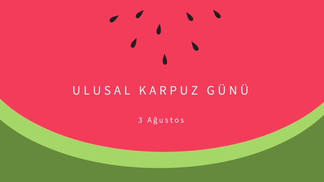 Ulusal Karpuz Günü pink modern-simple