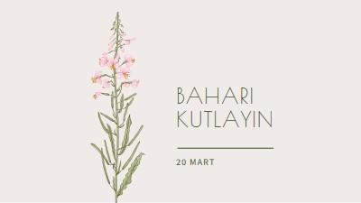 Baharı kutlayın white vintage-botanical