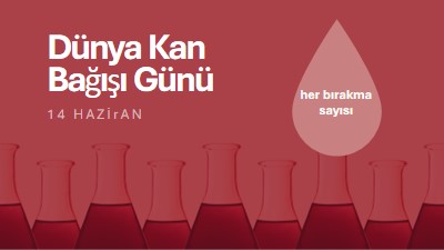 Dünya Kan Bağışı Günü red modern-bold