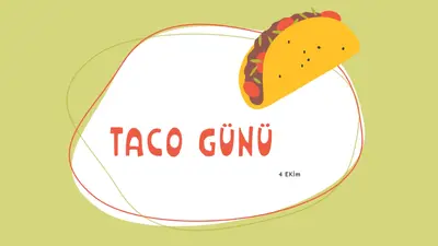 Şehrin Taco's green whimsical-line