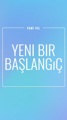 Yeni başlangıç blue modern-bold