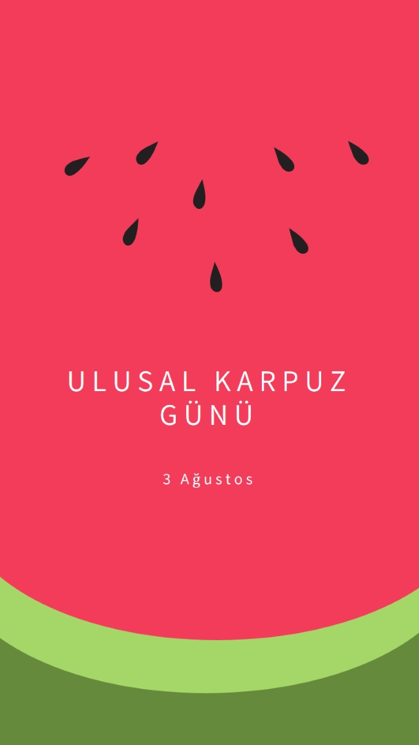 Ulusal Karpuz Günü pink modern-simple