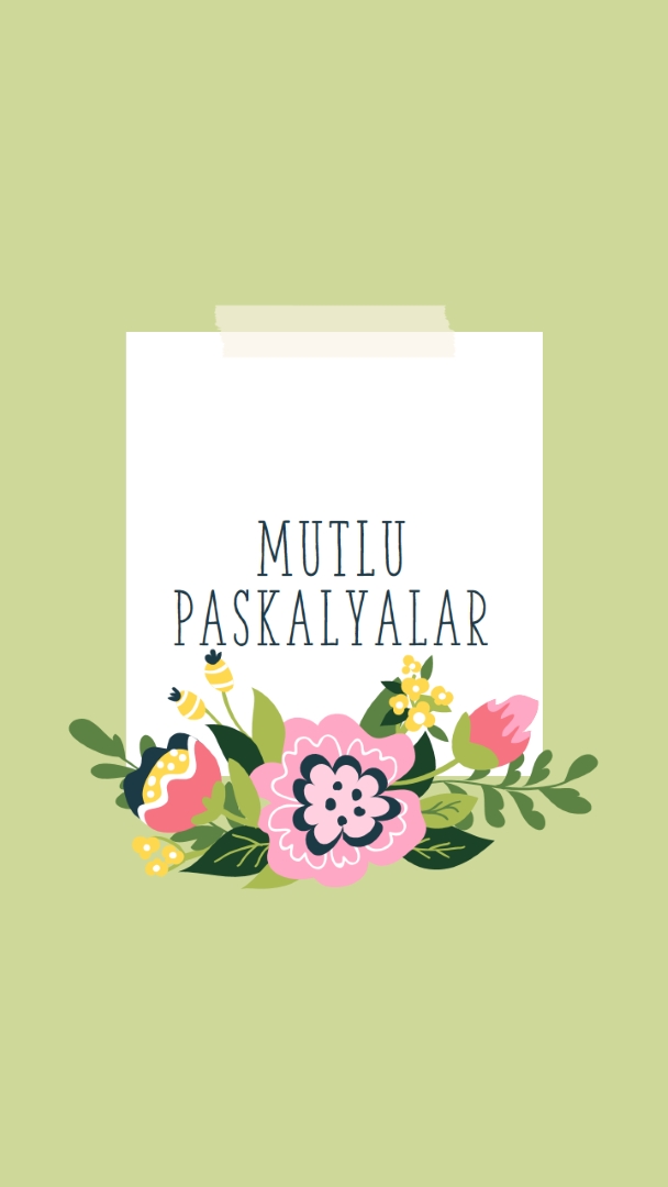 Paskalya çiçekçileri green whimsical-line