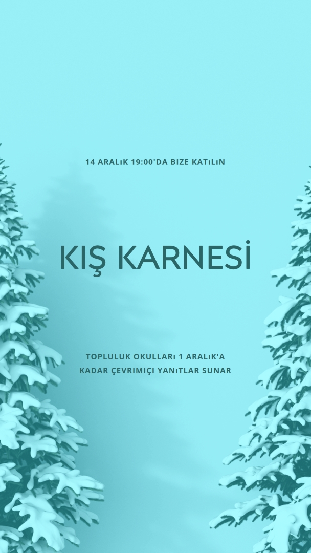 Kış harikalar diyarı blue modern-simple