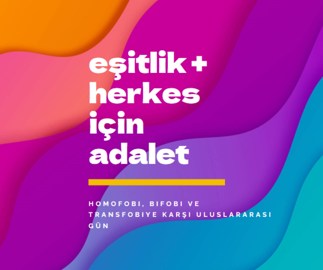Homofobiye Karşı Uluslararası Günü'nü onurlandırın purple modern-bold
