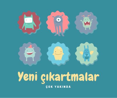 Yeni çıkartmalar yakında sunulacak blue whimsical-color-block