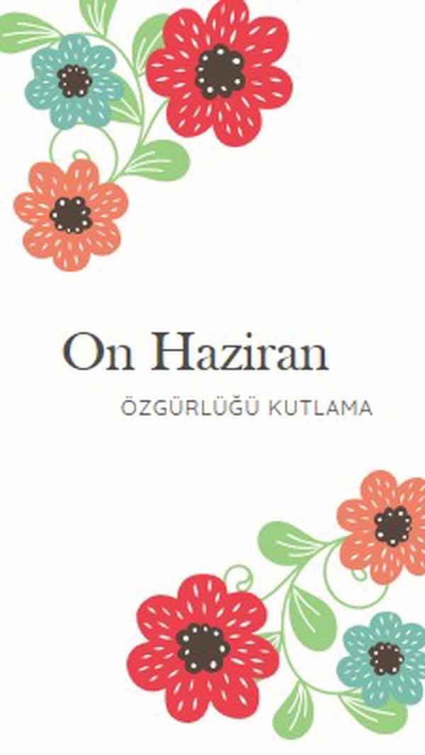 Çiçek açan Haziran white organic-boho