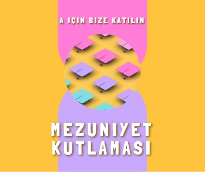 Mezuniyet kutlaması'na katılın yellow whimsical-color-block