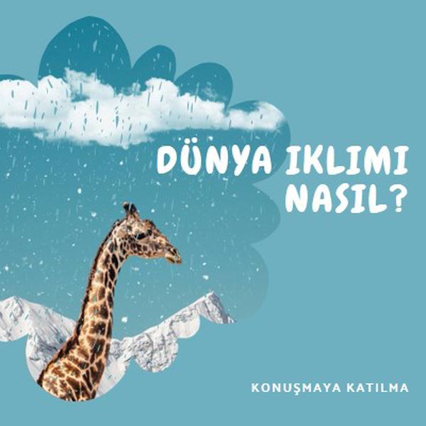 Şimdi iklim değişikliği hakkında konuşalım blue whimsical-color-block