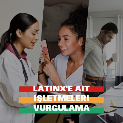 Latinx'e ait işletmeleri kutlama white modern-simple