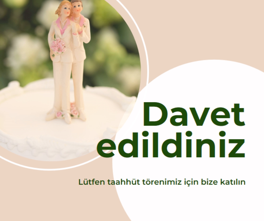 İşlemeye davet edildiniz pink modern-simple