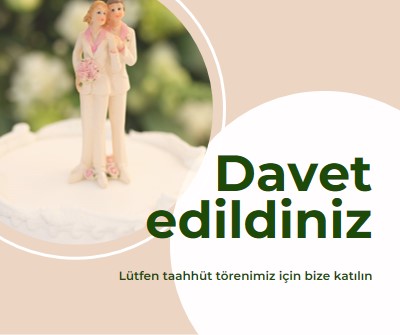 İşlemeye davet edildiniz pink modern-simple