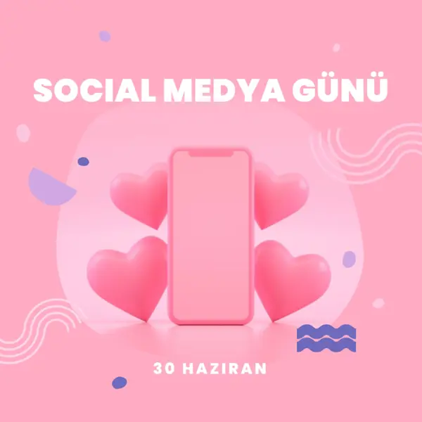 Kalpler ve takipçiler pink modern-bold