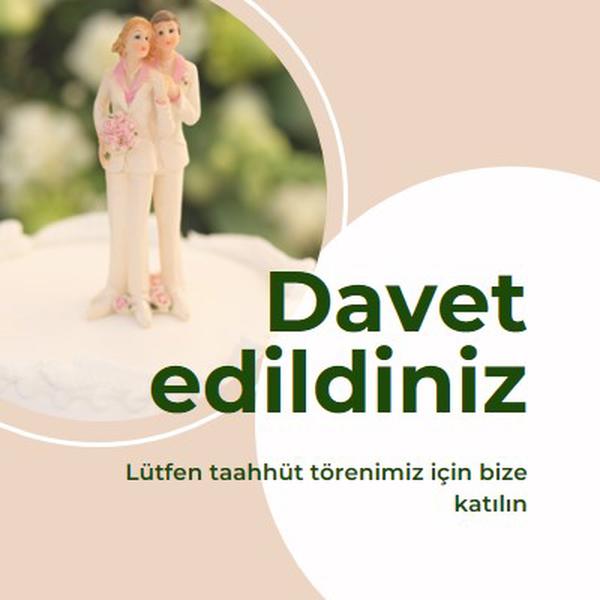 İşlemeye davet edildiniz pink modern-simple