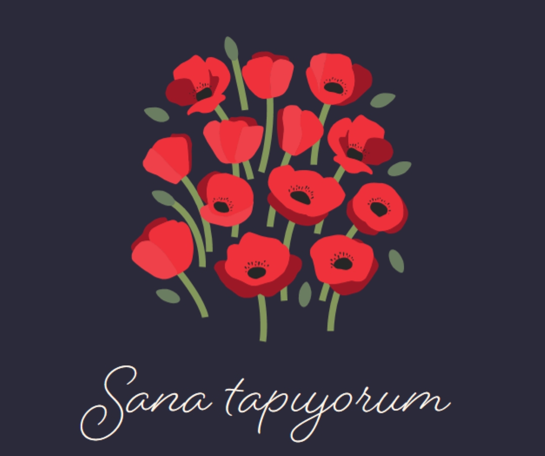 Sana tapıyorum black whimsical-line