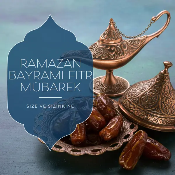 Ramazan Bayramı size ve sizinkine blue organic-boho