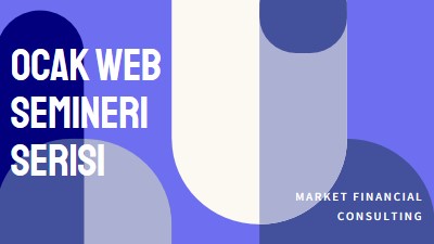 Ocak web semineri serisi blue modern-bold