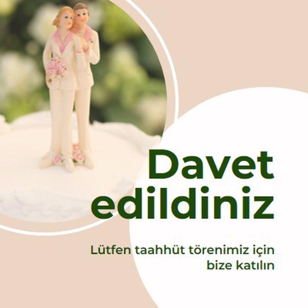 İşlemeye davet edildiniz pink modern-simple