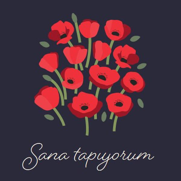 Sana tapıyorum black whimsical-line