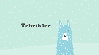 Tebrikler green whimsical-color-block