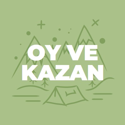 Oy verin ve kazanın green whimsical-line