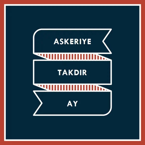 Askeri Takdir Ayını Kutlama blue modern-simple