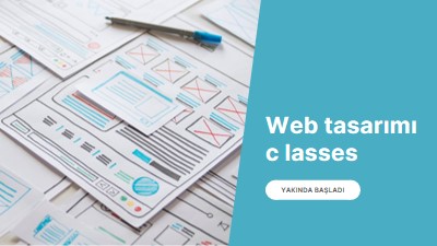 Web tasarım sınıfları blue modern-simple