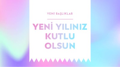 Yeni yıl, yeni başlangıçlar blue modern-bold