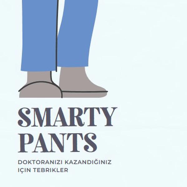 Akıllı pantolon blue modern-color-block