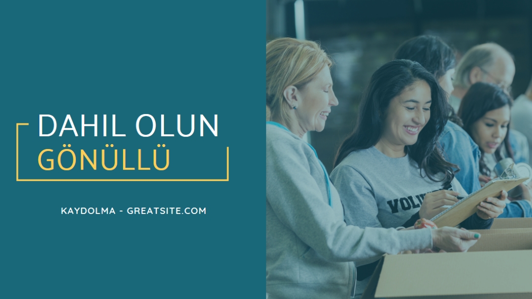 Gönüllüler için tezahürat yapalım. blue modern-simple