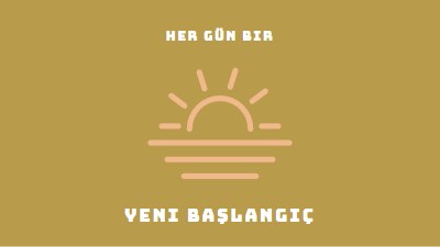 Gün sonu brown modern-simple