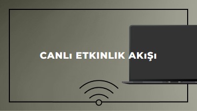 Canlı etkinlik akışı gray modern-bold