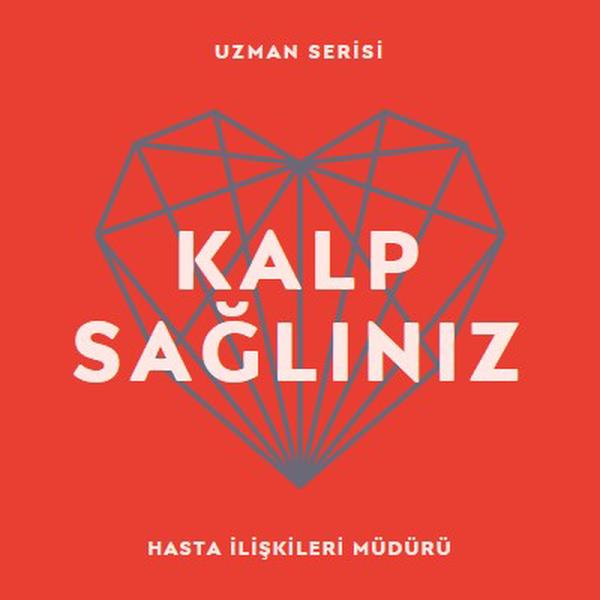 Kalp sağlığınız red modern-bold