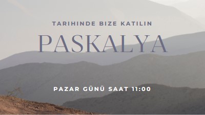 Paskalya Pazar günü bize katılın gray modern-simple