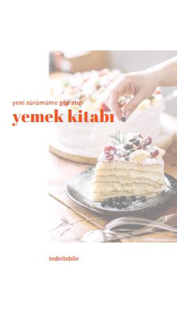 Yemek kitabıma göz atın white modern-simple