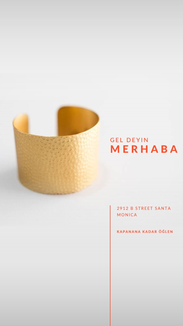 Gelip merhaba deyin white modern-bold