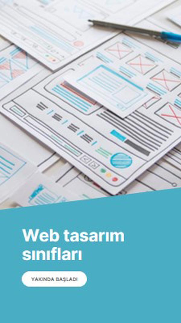 Web tasarım sınıfları blue modern-simple