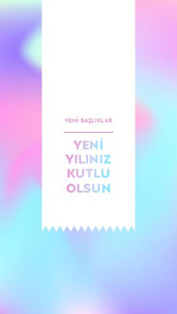 Yeni yıl, yeni başlangıçlar blue modern-bold