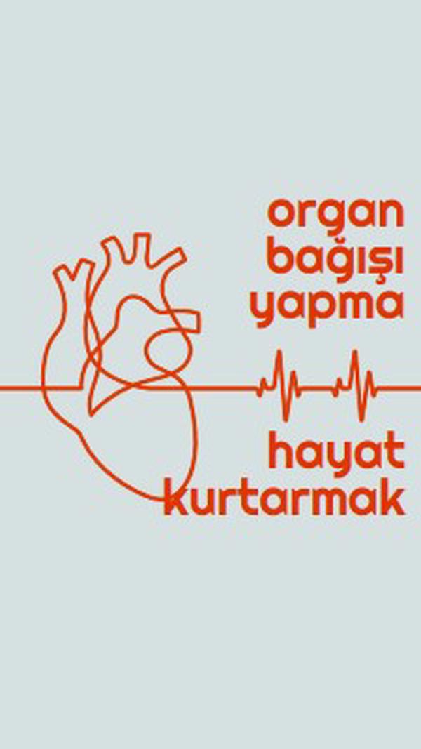 Organ bağışlayıcısı olma blue whimsical-line