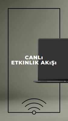 Canlı etkinlik akışı gray modern-bold