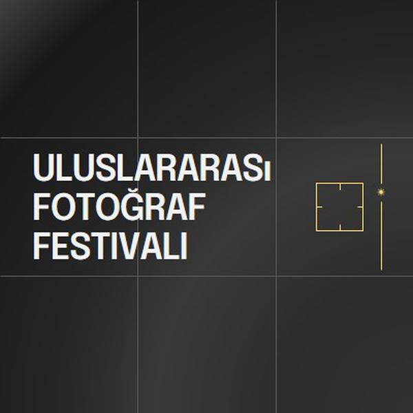 Uluslararası fotoğraf festivali black modern,moody,camera,grid,geometric,pattern