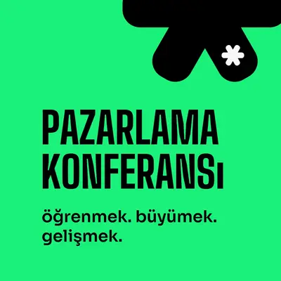 Öğrenme, büyütme, gelişme green bold,vibrant,typography,futuristic,duotone,modern