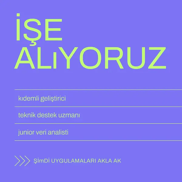Şimdi uygulama alma purple bold,bright,neon,minimal,modern,simple