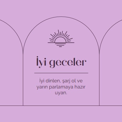 İyi dinlenin ve yeniden şarj edin purple organic,boho,lines,simple,symmetrical,